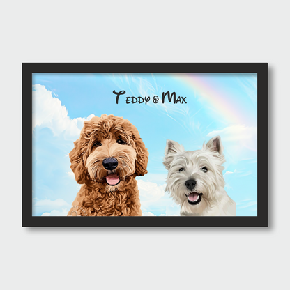 Personalised Light Up Picture Frame (2 Pets)