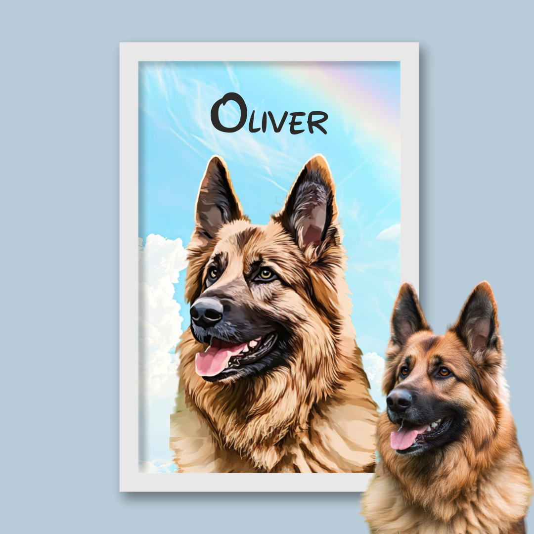 Personalised Light Up Picture Frame (Dog)