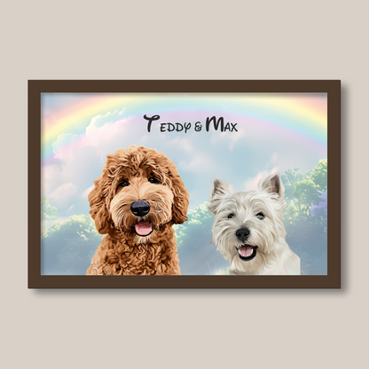 Personalised Light Up Picture Frame (2 Pets)