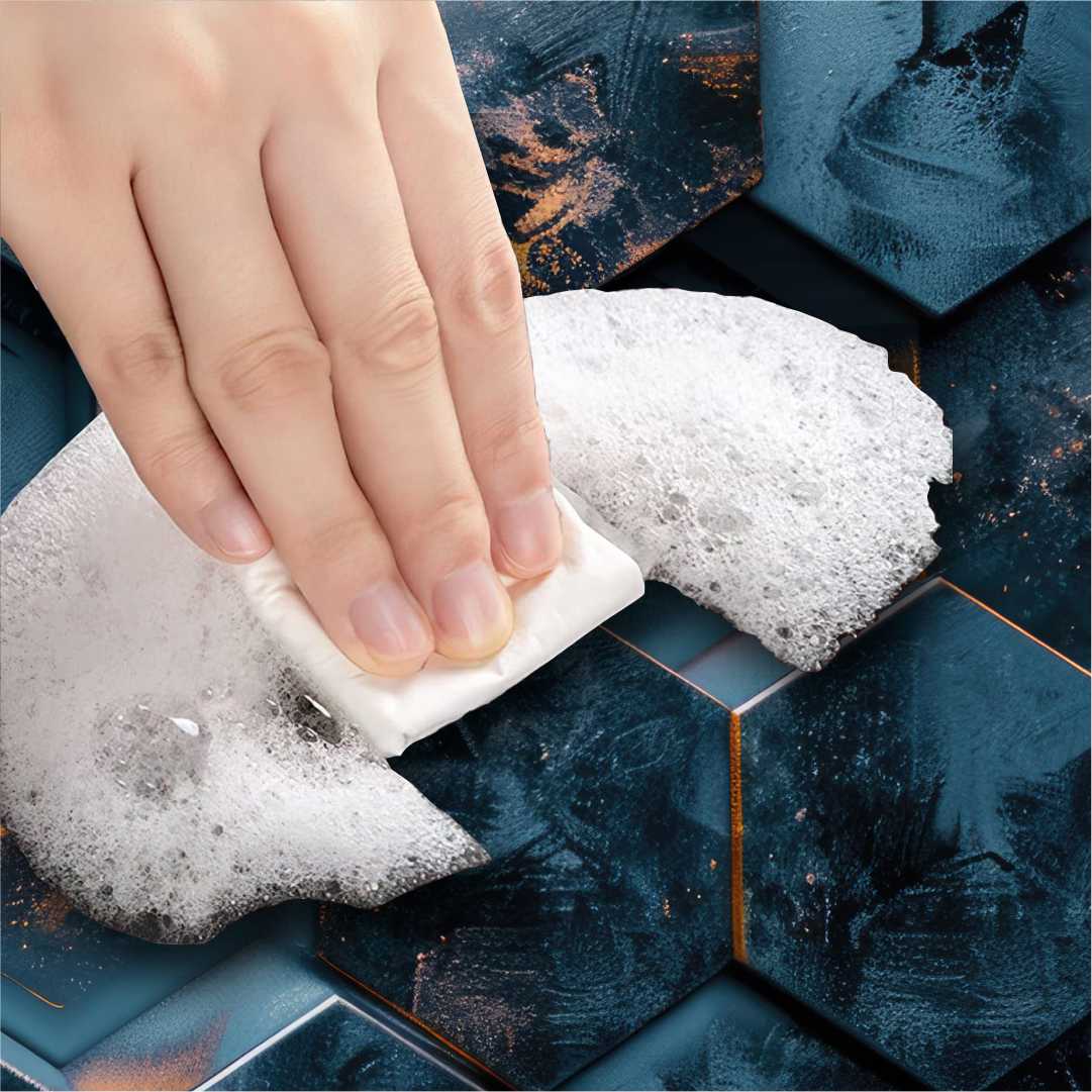 Hexa Glow 3-Piece Bathroom Mat Set