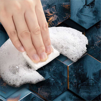 Hexa Glow 3-Piece Bathroom Mat Set