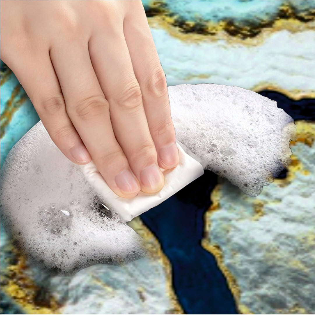 Luxury Marble 3-Piece Bathroom Mat Set