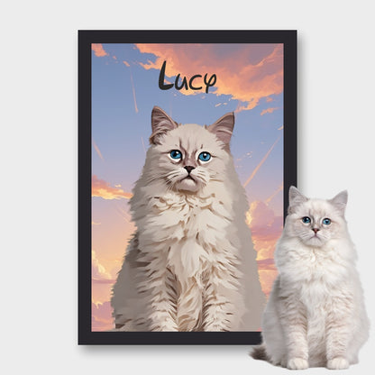 Personalised Light Up Picture Frame (Cat)