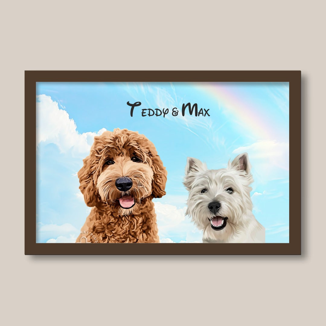 Personalised Light Up Picture Frame (2 Pets)