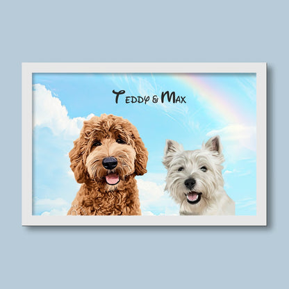 Personalised Light Up Picture Frame (2 Pets)