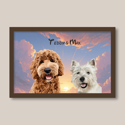 Personalised Light Up Picture Frame (2 Pets)